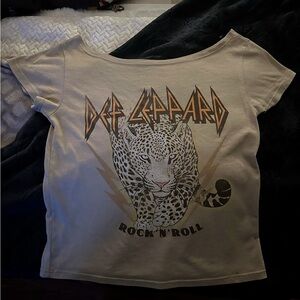 Def Leppard Graphic Tee - Cream